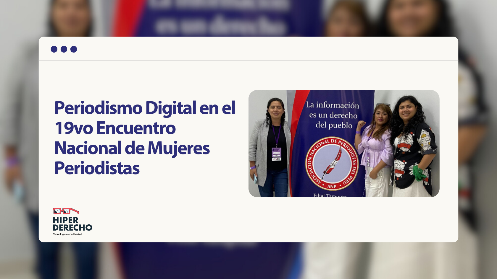 Periodismo Digital en el 19no Encuentro Nacional de Mujeres Periodistas ...