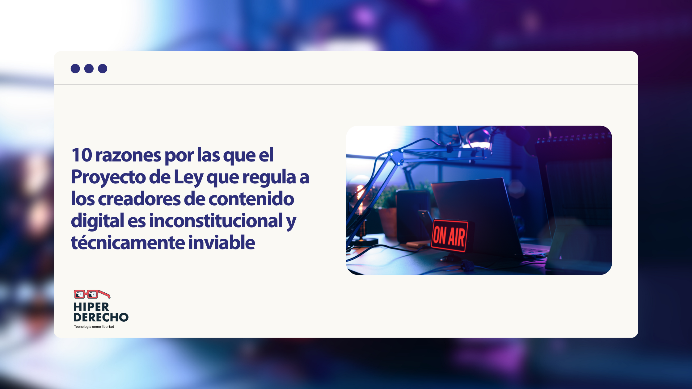 10 razones por las que el Proyecto de Ley que regula a los creadores de ...